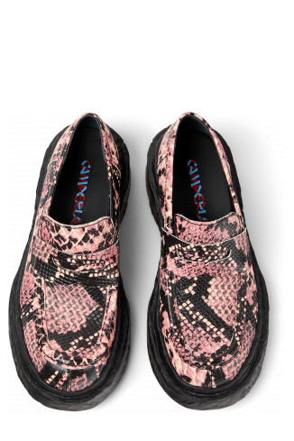Overhead view of Vamonos Multicolor Leather Loafers