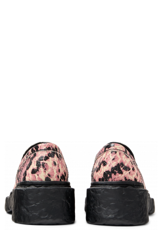 Back view of Vamonos Multicolor Leather Loafers