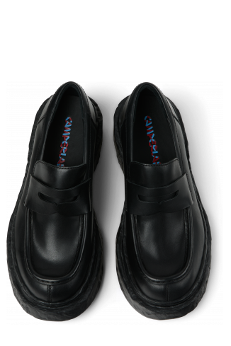 VAMONOS Mocassins en cuir noir