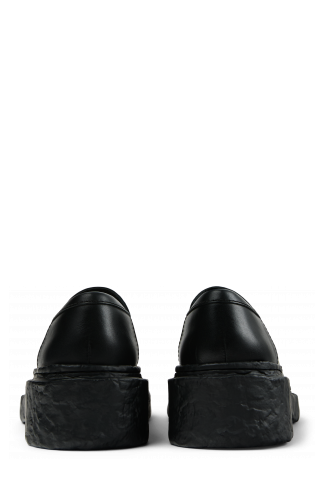 VAMONOS Mocassins en cuir noir