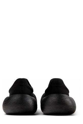Back view of CARAMBA Black TENCEL® Lyocell Loafers