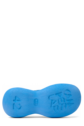 Caramba Mocassins de cuir blau