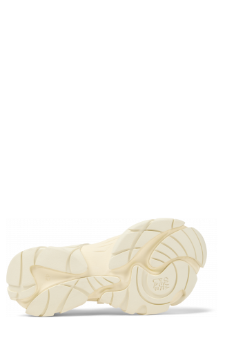 TORMENTA White Textile Semi-Open Sneakers
