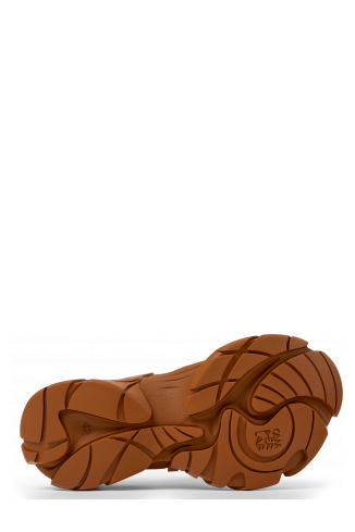 TORMENTA Brown Textile Semi-Open Sneakers