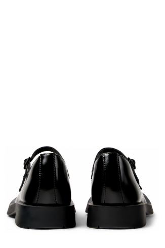 Back view of MIL 1978 Black Leather Mary Janes