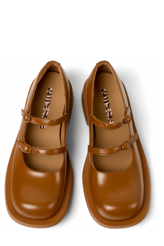 MIL 1978 Babies en cuir marron