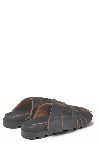 Brutus Sandal Sandàlia de pell de color negre