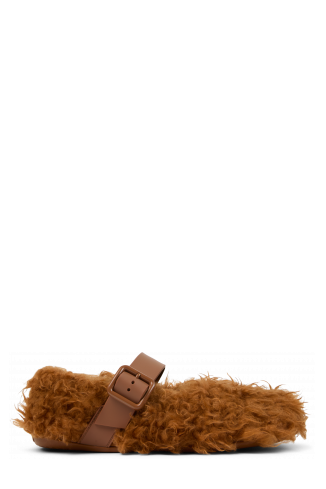 WABI Bruine gerecycled PET Mary Jane-schoen