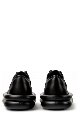 Back view of AQUA Black leather shoes