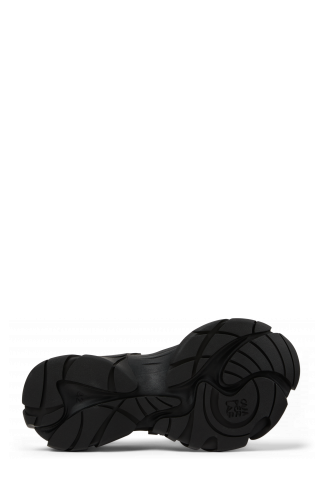 TORMENTA Black-Gray Textile Sneakers