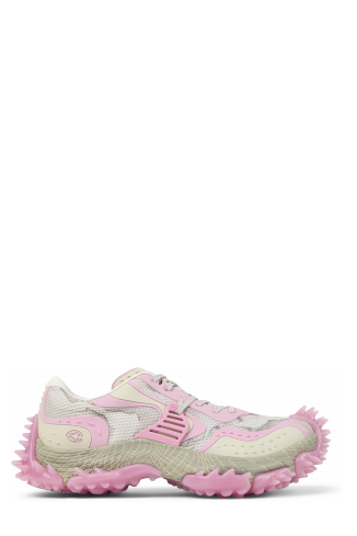 Side view of TORNADO WHITE-PINK