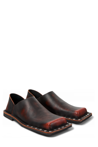 Front view of MENOSMAL BLACK-ORANGE