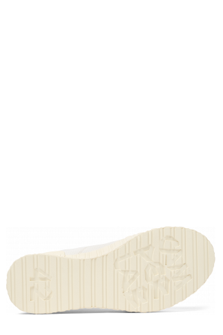 The soles of Roz White recycled cotton sneakers