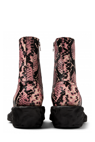 Venga Bota baixa de pell amb cremallera multicolor