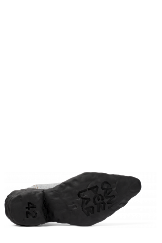 The soles of Venga Blue Textile Chelsea Bootie