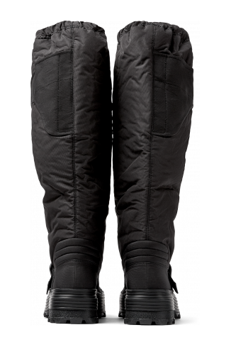 Back view of Traktori Black padded high boots