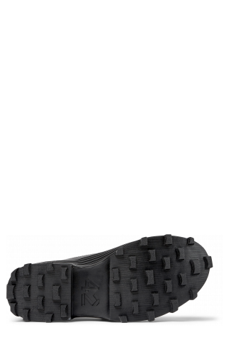 The soles of Traktori Black ankle boots