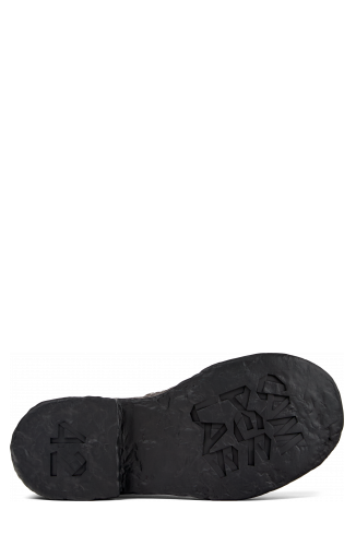 The soles of Vamonos Gray Nubuck Boots