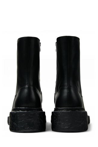 VAMONOS Bottes en cuir noir