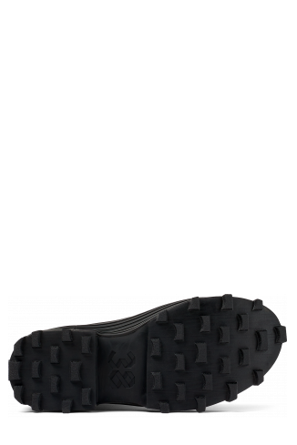 The soles of Traktori Black Textile Medium Boot
