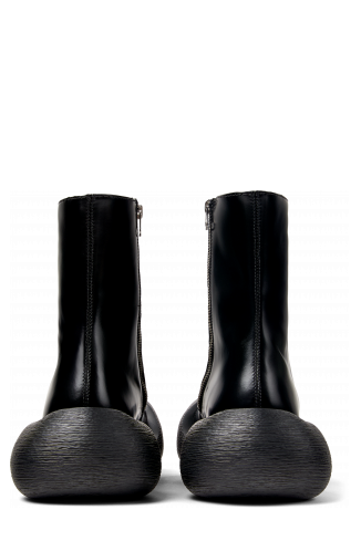 Back view of Caramba Black Leather Boots