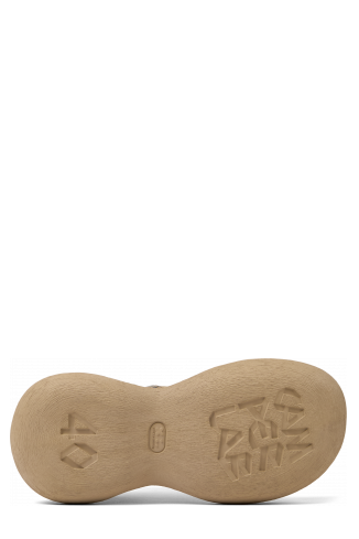 The soles of Caramba Beige Leather Boots