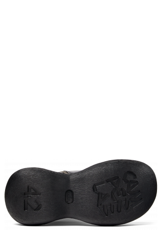 Caramba Botes altes de cuir negre