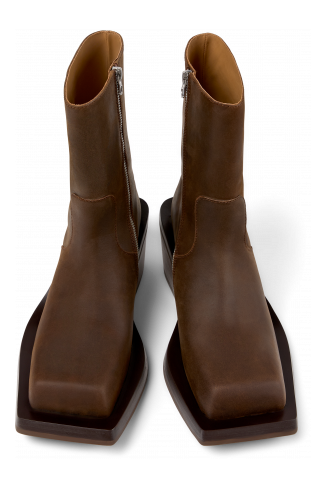 Quetal Bota de nubuc de color marró