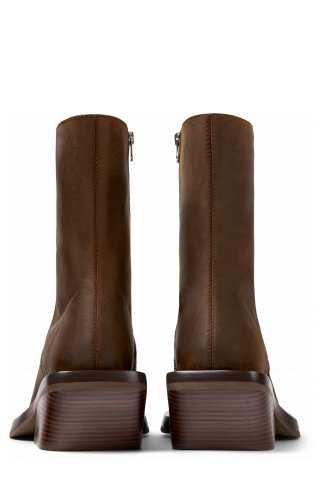 Quetal Bota de nubuc de color marró