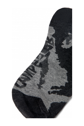 Close-up view of Socks Black-Gray Cotton-blend Socks