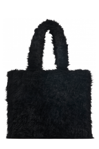 TAKKU Bolsa tote texturizada preta