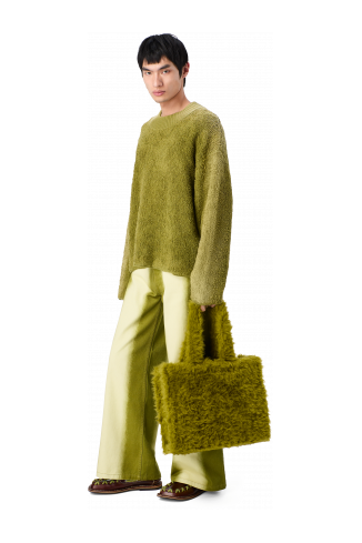 TAKKU Sac cabas texturé vert
