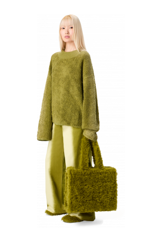 TAKKU Bolsa tote texturizada verde