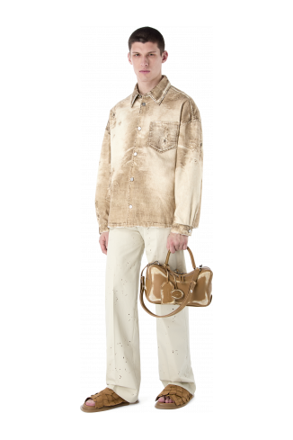 LUNSSI Bossa de pell marró