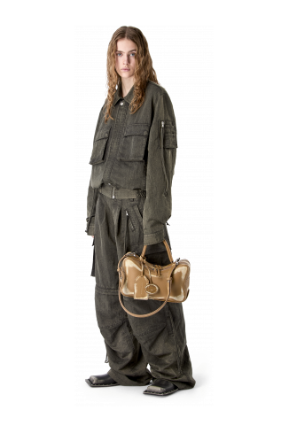 LUNSSI BROWN LEATHER BAG