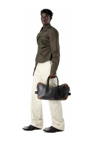 LUNSSI Bossa de pell negra