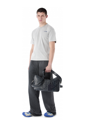 LUNSSI Bossa de pell grisa