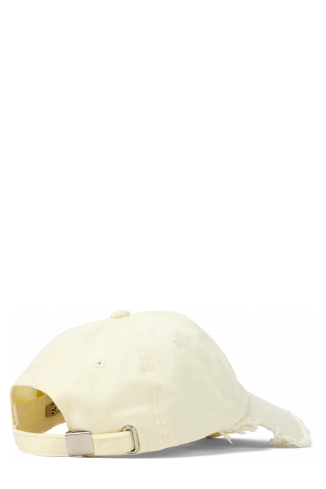 Back view of Cap Beige Cotton Cap (One Size)