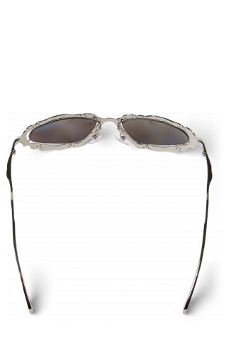 Overhead view of NOPEA  Sunglasses Silver Shiny NOPEA Metal Sunglasses