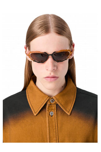 NOPEA Black-terracotta NOPEA Metal Sunglasses