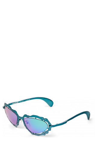 Front view of NOPEA Blue-green NOPEA Metal Sunglasses