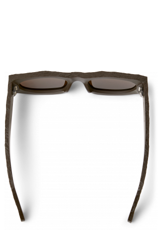 Overhead view of HIRMU Sunglasses Brown HIRMU Acetate Sunglasses