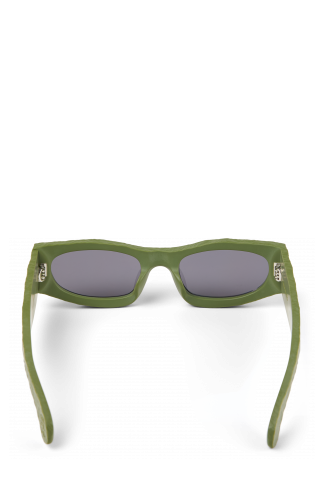 Overhead view of HIRMU Green HIRMU Acetate Sunglasses