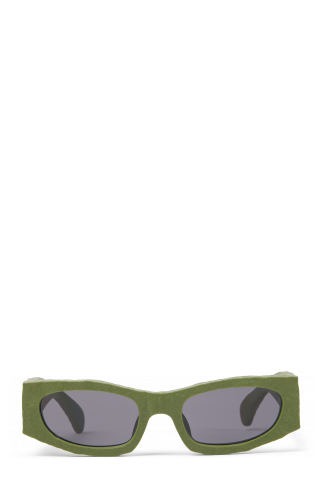 Side view of HIRMU Green HIRMU Acetate Sunglasses