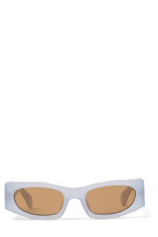 Side view of HIRMU Light gray HIRMU Acetate Sunglasses