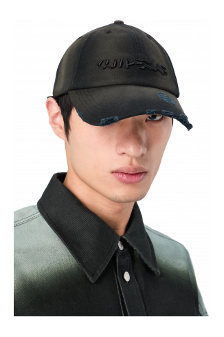SPRAYED CAP Black sprayed cap