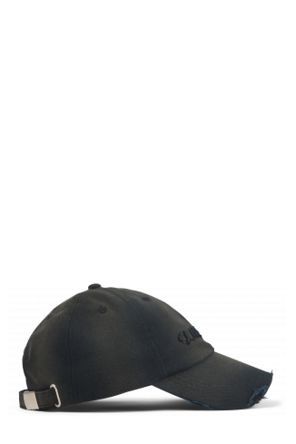 SPRAYED CAP Zwarte sprayed pet