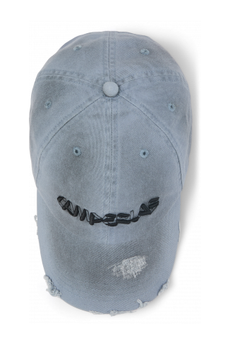 SPRAYED CAP Grijze sprayed pet