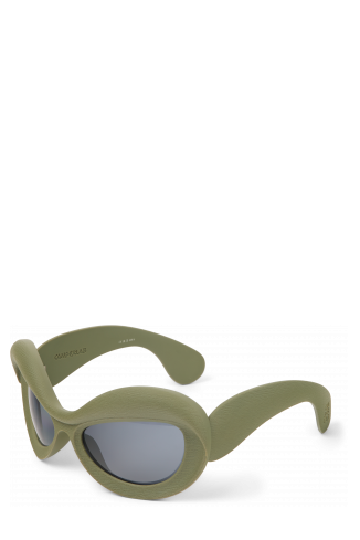Front view of PULLA Green PULLA Acetate Sunglasses