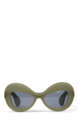 Side view of PULLA Green PULLA Acetate Sunglasses